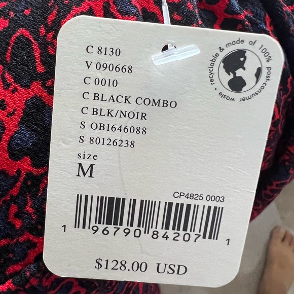 🌻🆕FREE PEOPLE Tabitha Mini Dress-Black Combo - Picture 16 of 16